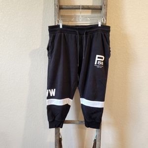 ParishNation Women's Black Logo Sweatpants- Size XL